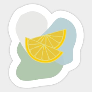 Abstract Lemon Slices Sticker